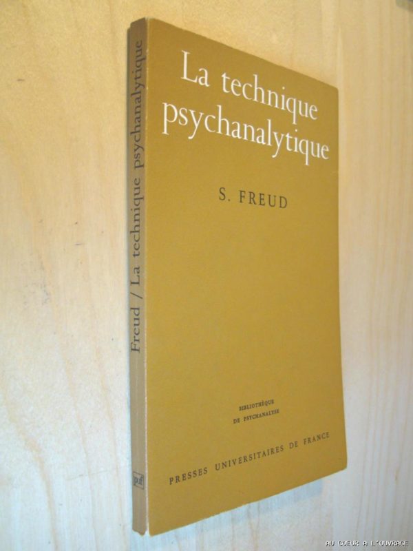 S. Freud La Technique psychanalytique 1977