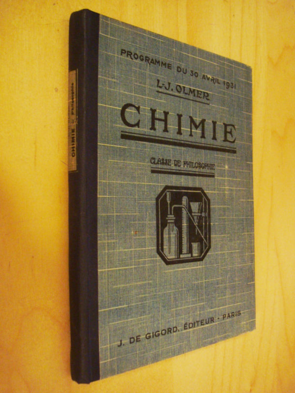 Olmer Chimie Classe de philosophie 1938