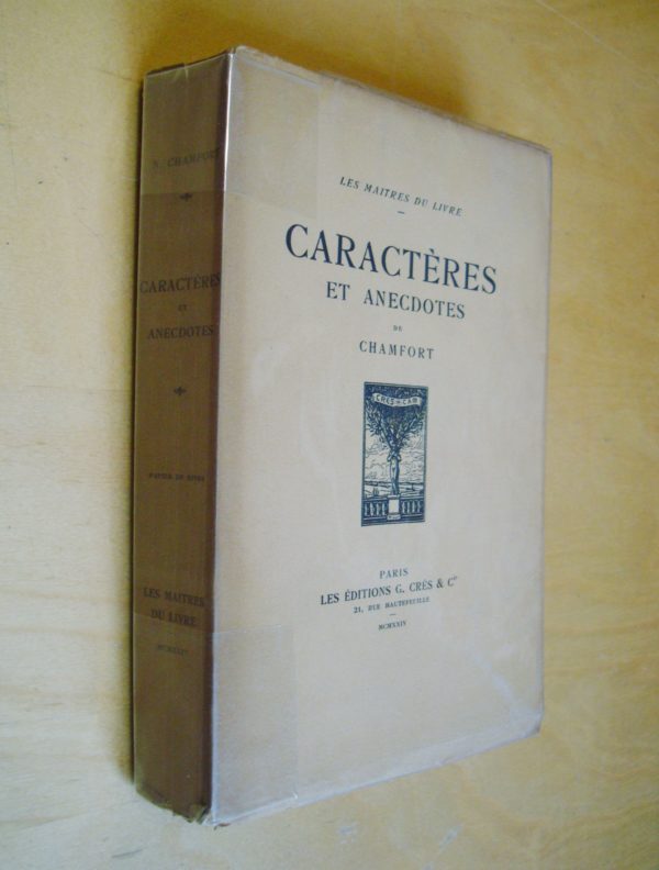 Caractères et anecdotes de Chamfort 1924