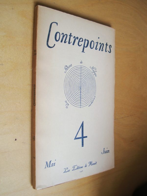 Contrepoints 4 mai juin 1946 Schwab Musique et Poésie Rambaud Debussy et Pierre Louys...