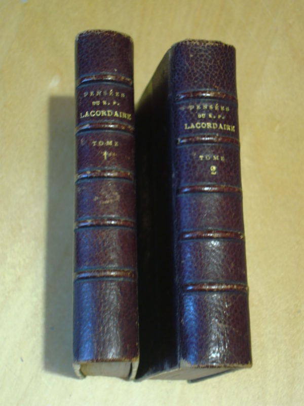 Pensées choisies du R. P. Lacordaire extraites de ses oeuvres et publiées sous la direction du R. P. Chocarne 5e éd. Librairie Poussielgue frères 1886