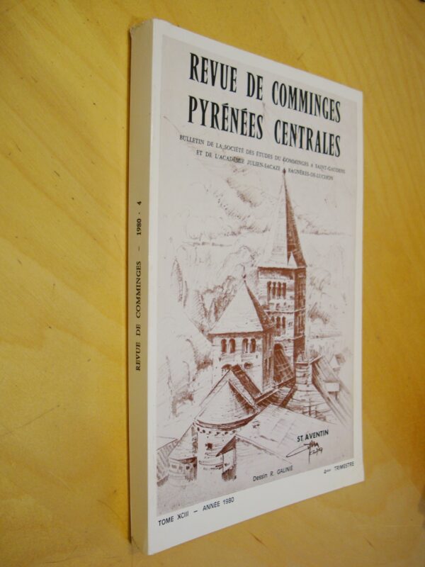 Revue de Comminges Pyrénées centrales tome XCIII 1980 4