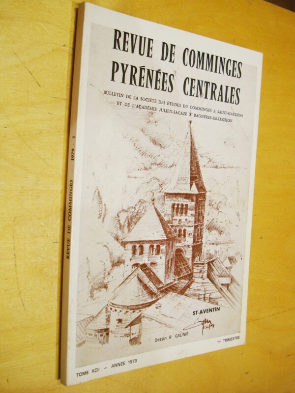 Revue de Comminges Pyrénées centrales tome XCII 1979 1