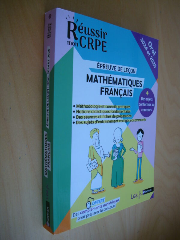 Réussir mon CRPE épreuves de leçon Mathématiques Français oral 2024 et 2025