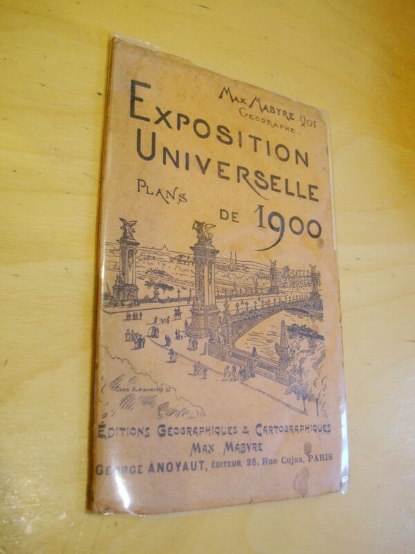 Max Mabyre Géographe Exposition universelle de 1900 Plans