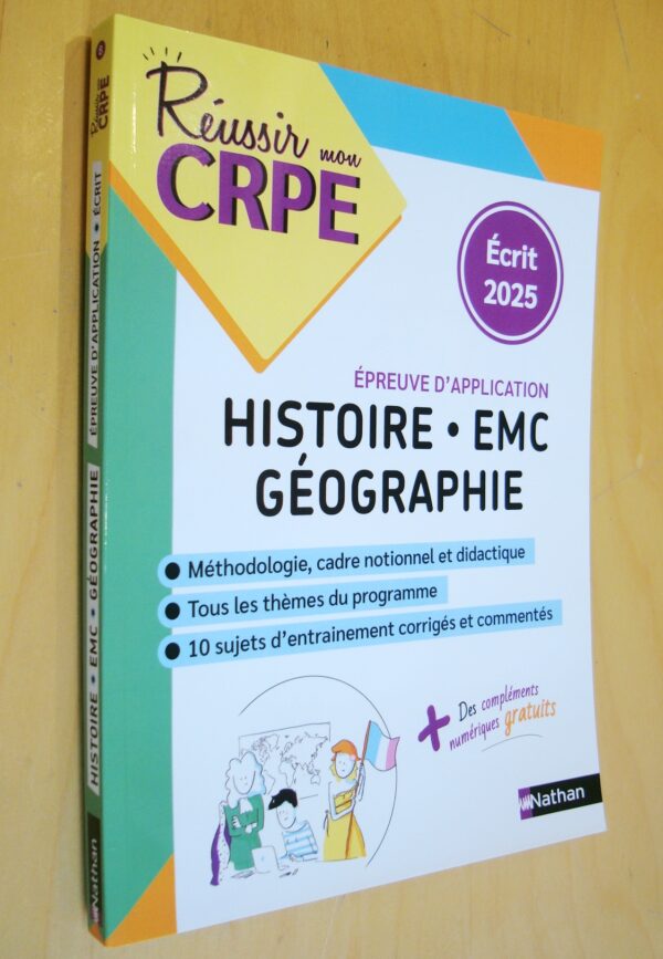 Réussir son CRPE épreuve d'application Histoire EMC Géographie écrit 2025