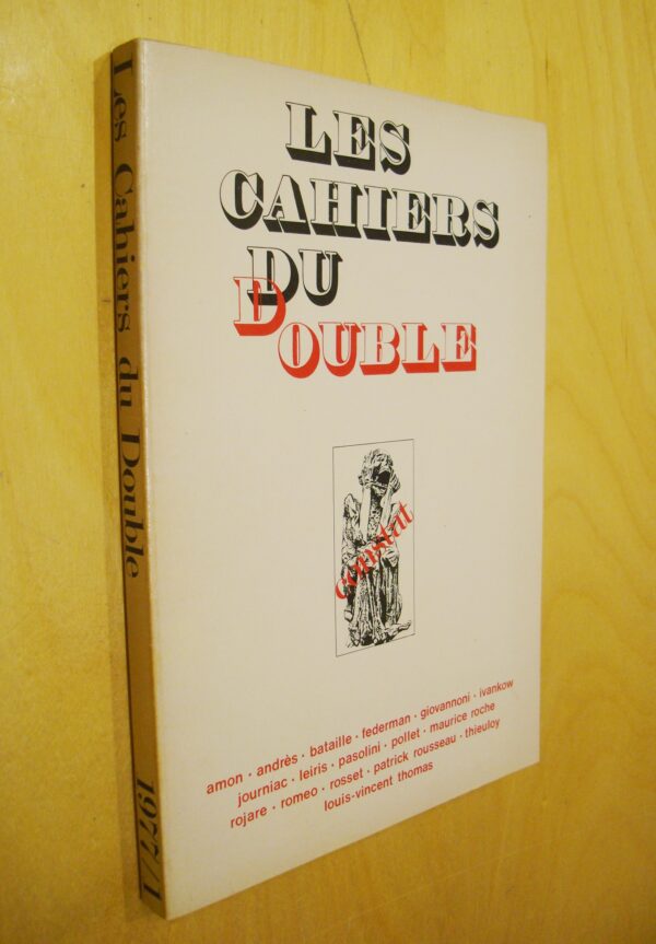 Les Cahiers du Double Constat N°1 1977 Bataille Leiris Thieuloy Pasolini Maurice Roche