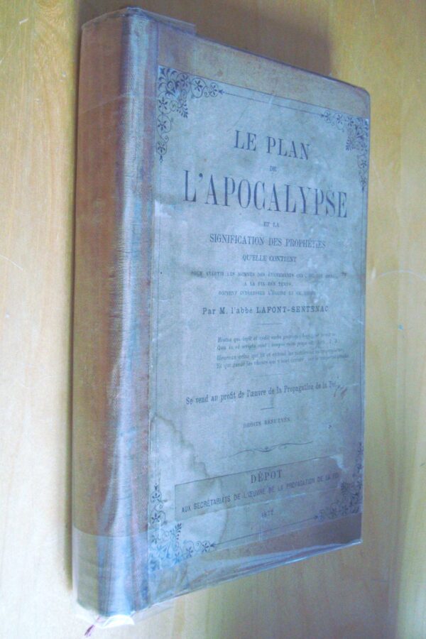 L'abbé Lafont-Sentenac Le Plan de l'Apocalypse et la signification des prophéties 1872