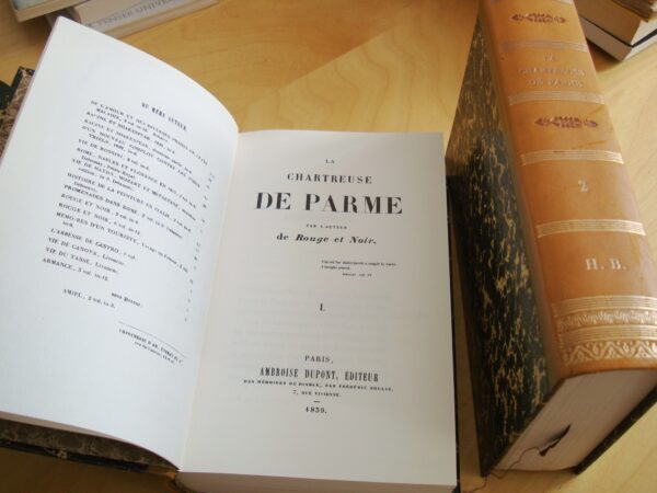 Stendhal La Chartreuse de Parme fac-similé de l'exemplaire personnel de Stendhal Cercle du Livre Précieux 1965 tirage numéroté