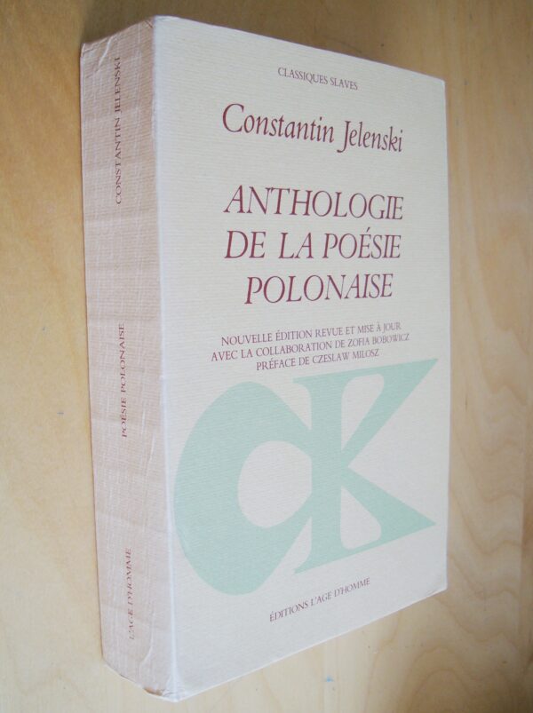 Constantin Jelenski Anthologie de la poésie polonaise