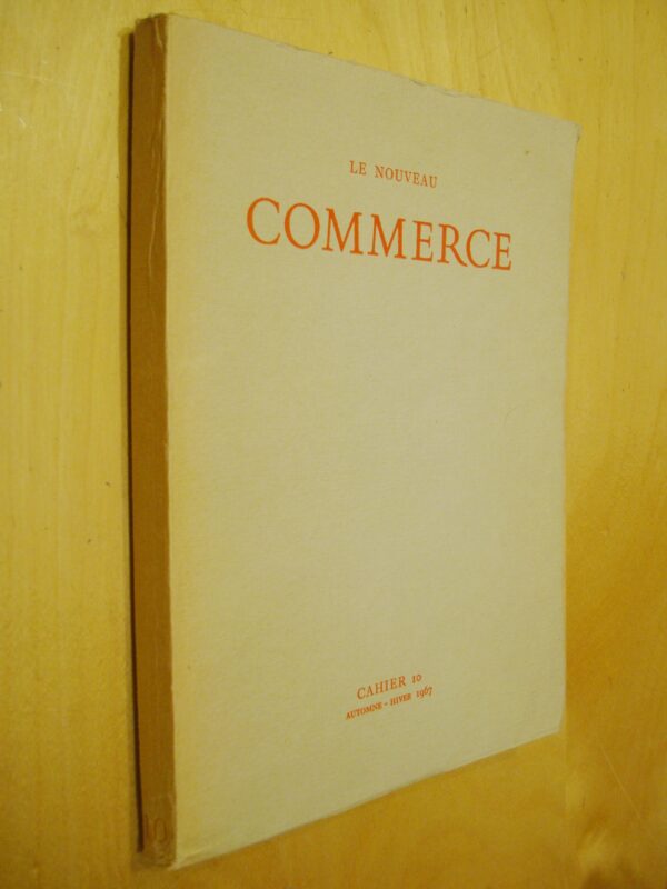 Le Nouveau Commerce Cahier 10 Automne Hiver 1967 Jean Grosjean...