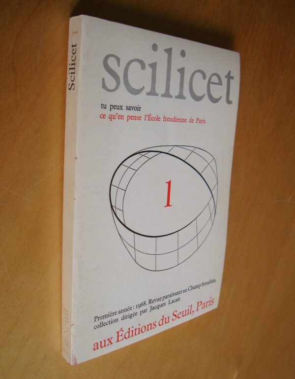 Scilicet 1 1968 revue de l'école freudienne de Paris