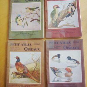 L. Delapchier Petit atlas des oiseaux N. Boubée & Cie 1940 1941 4 tomes complet