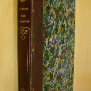 M. Bonnaire Manuel des synonymes de la langue française