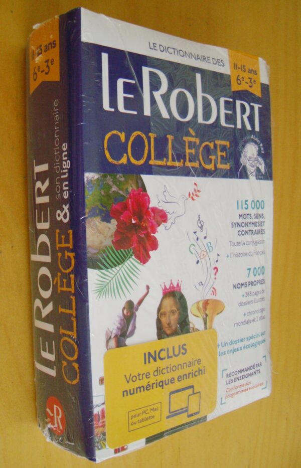 Le Robert Collège Dictionnaire des 11-15 ans 6e-3e inclus dictionnaire numérique