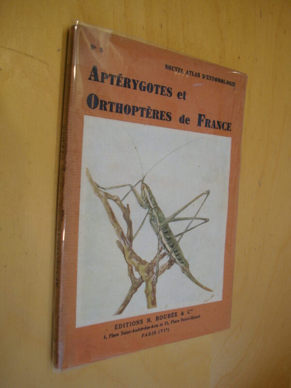 L. Chopard Atlas des aptérygotes et orthoptéroïdes de France 1947 Entomologie