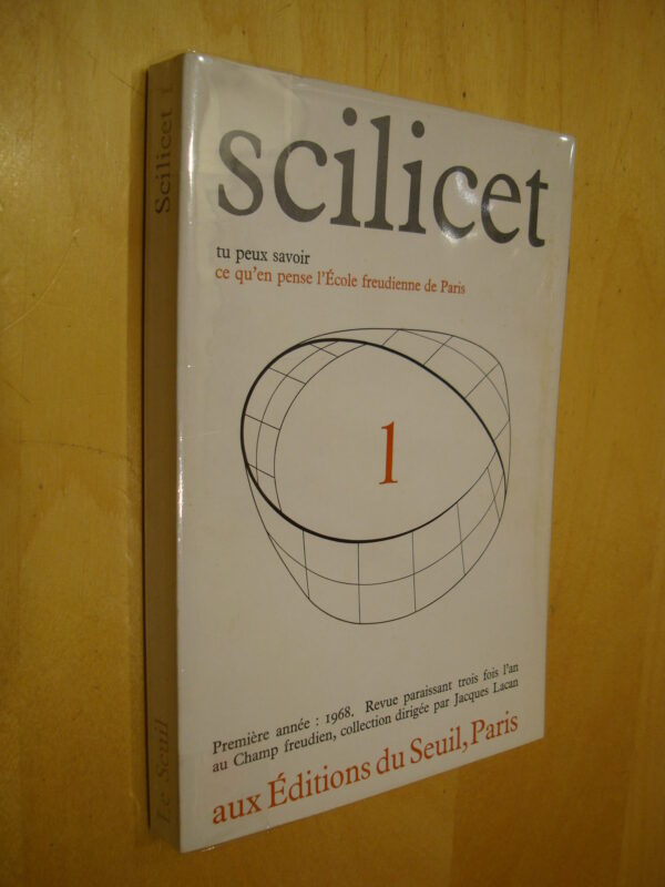 Scilicet 1 revue de l'école freudienne de Paris 1968