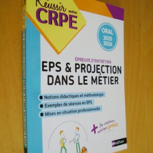 Réussir mon CRPE épreuve d'entretien EPS & Projection dans le métier Oral 2025 2026
