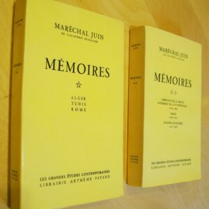 Maréchal Juin Mémoires 2 tomes