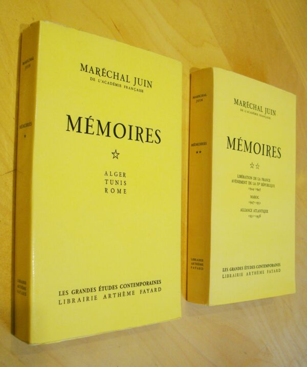 Maréchal Juin Mémoires 2 tomes