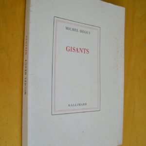 Michel Deguy Gisants Gallimard 1985 dédicace Jean Marie Le Clézio