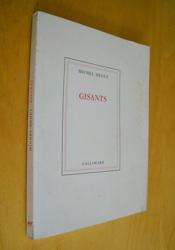 Michel Deguy Gisants Gallimard 1985 dédicace Jean Marie Le Clézio
