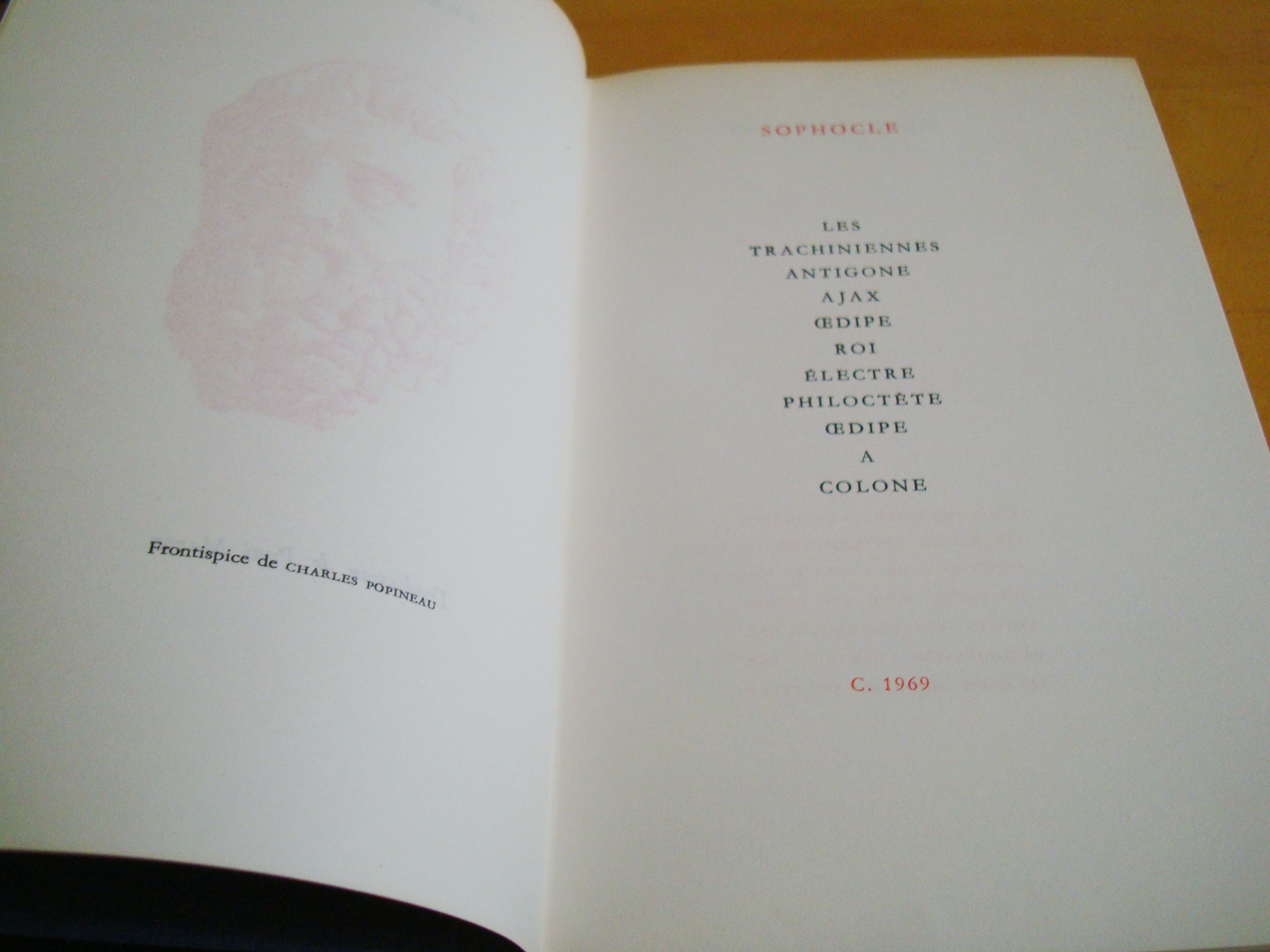 Sophocle Tragédies Club français du livre 1969 Traduction et introduction Mazon – Image 4
