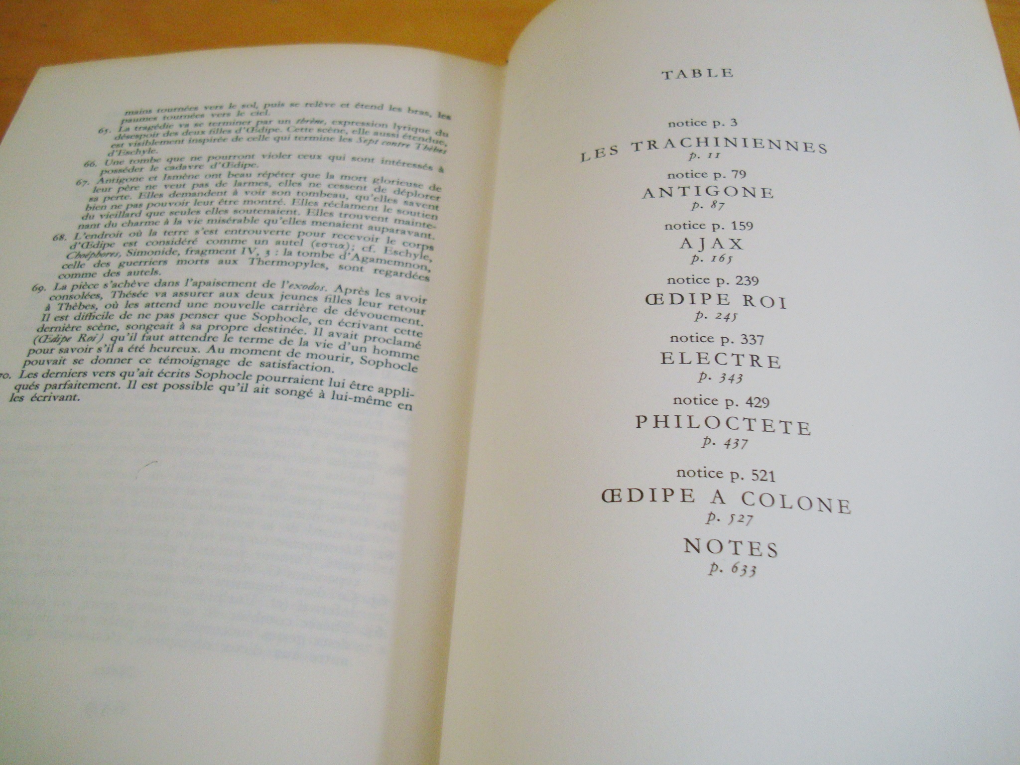 Sophocle Tragédies Club français du livre 1969 Traduction et introduction Mazon – Image 3
