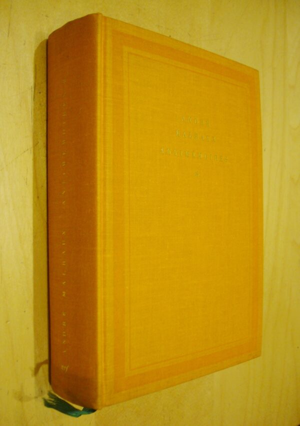 André Malraux Antimémoires * Gallimard Coll. Soleil 1967