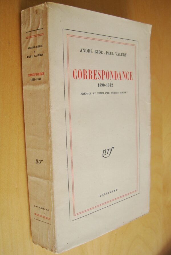 André Gide Paul Valéry Correspondance 1890 - 1942 préface et notes Robert Mallet