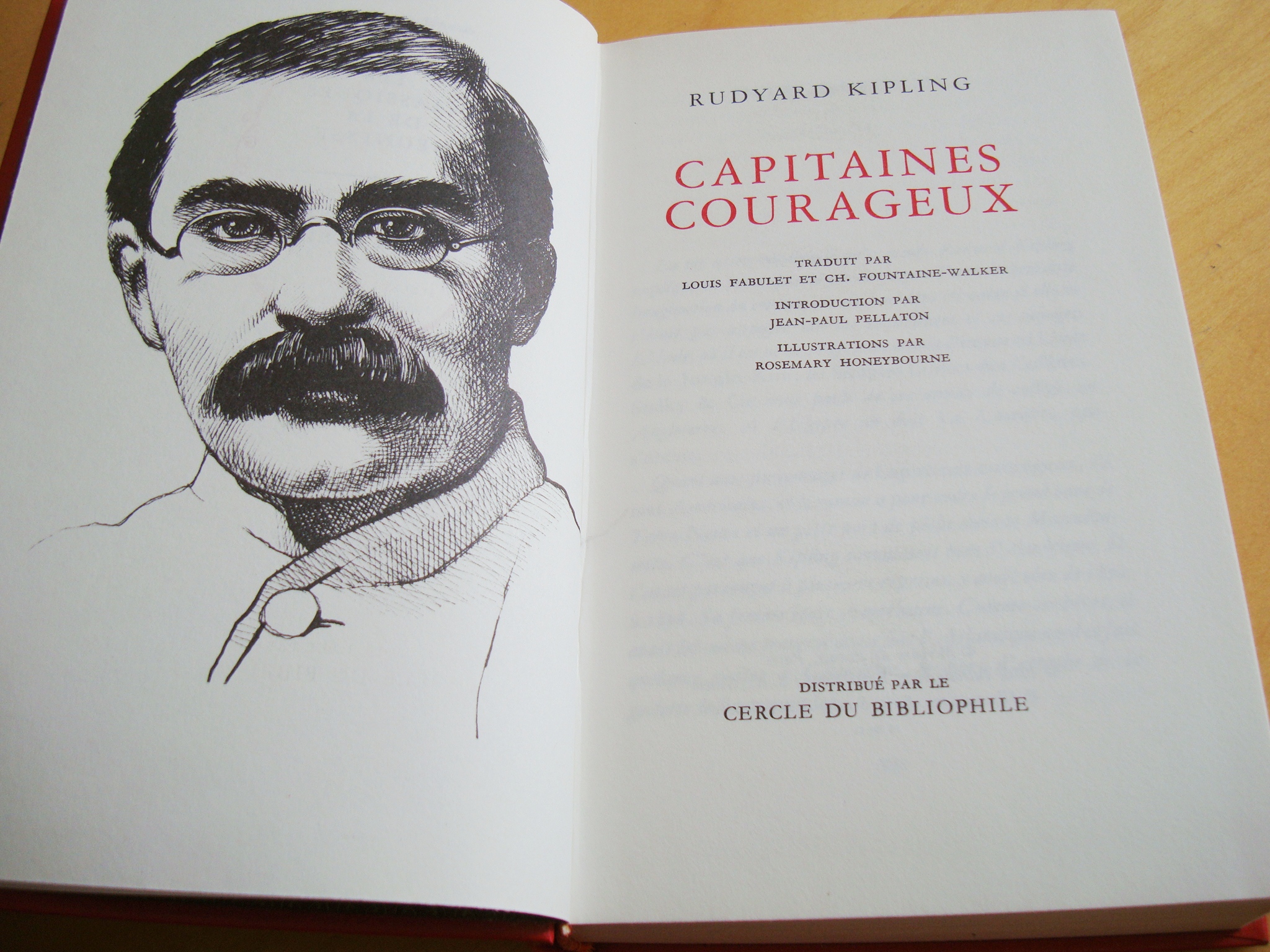 Rudyard Kipling Capitaines courageux Cercle du bibliophile 1970 – Image 2
