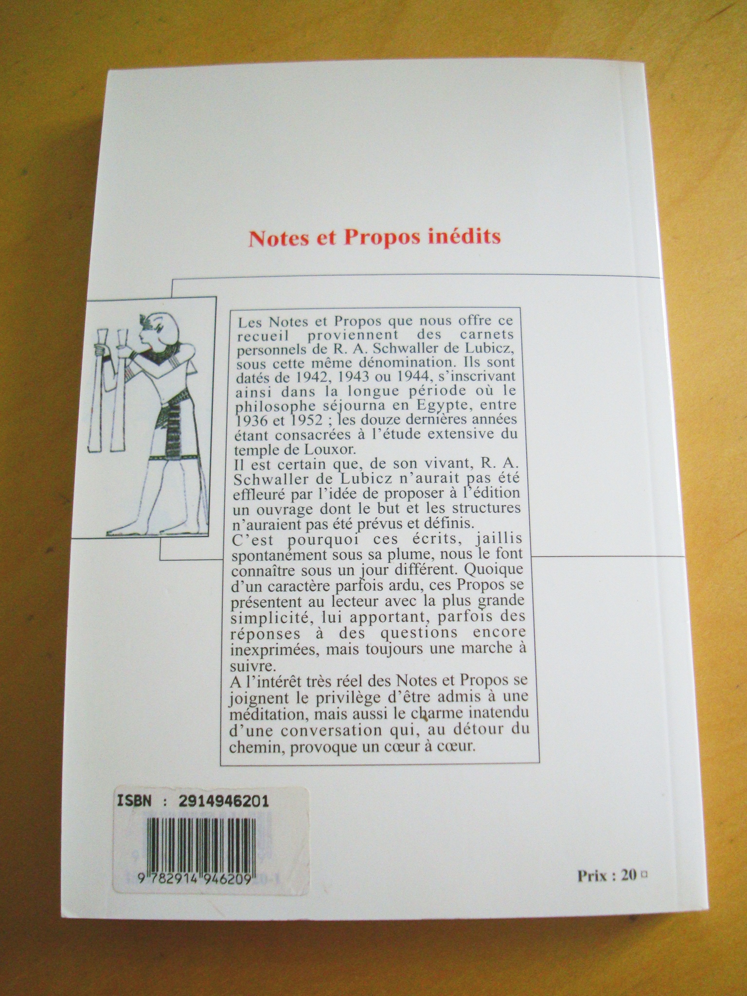 R. A. Schwaller de Lubicz Notes et Propos inédits – Image 4