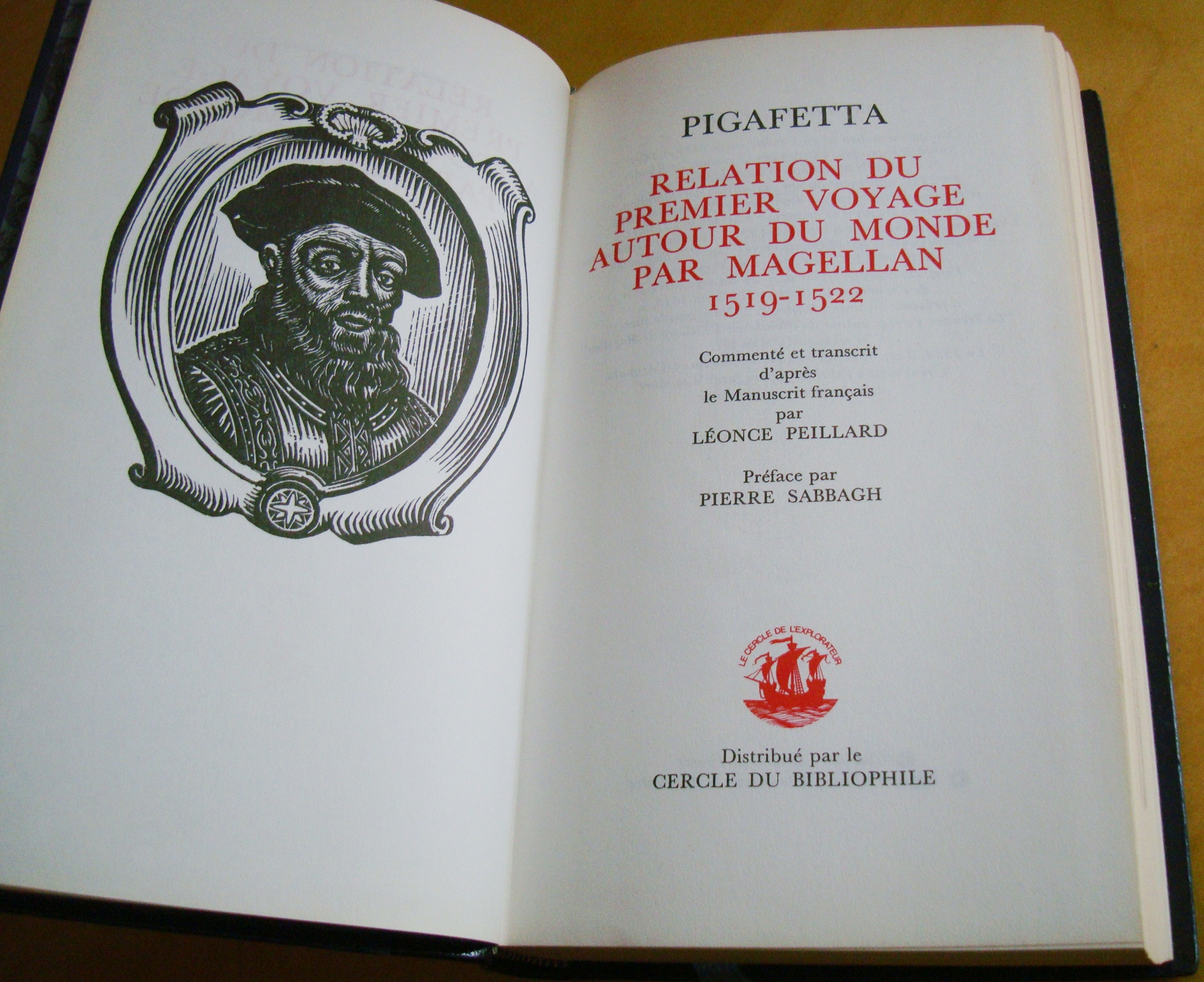 Pigafetta Relation du premier voyage autour du monde par Magellan 1519-1522 Cercle du Bibliophile 1970 – Image 3