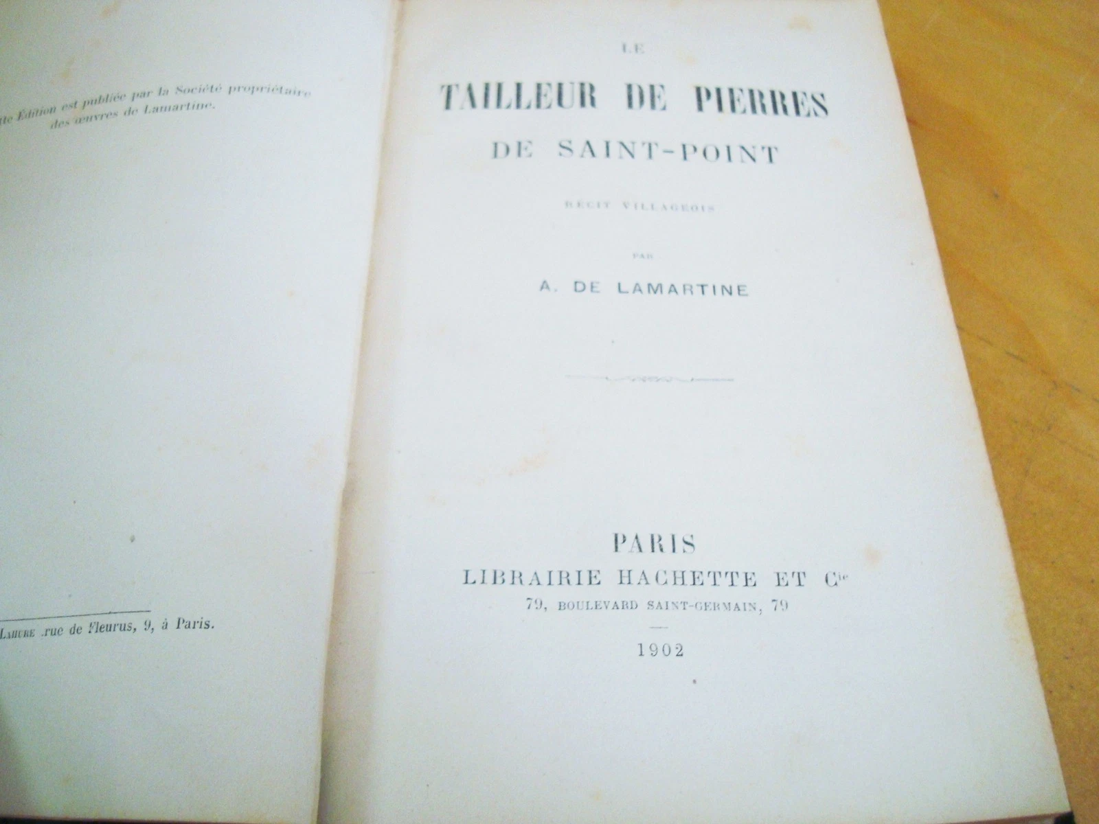 A. de Lamartine Le tailleur de pierres de Saint-Point récit villageois 1902 – Image 2