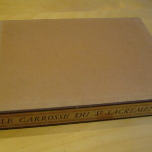 Prosper Mérimée Le carrosse du Saint-Sacrement Saynète Eaux-fortes de Jean Traynier 1947 tirage numéroté sur Vélin de Lana