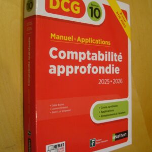 DCG 10 Manuel & Applications Comptabilité approfondie 2025 2026