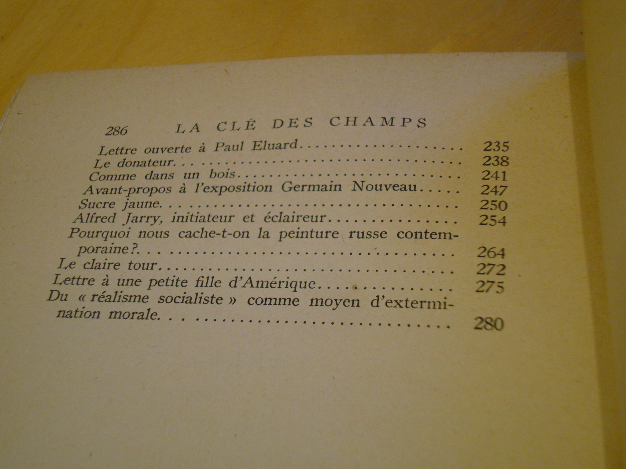 André Breton La clé des champs Jean-Jacques Pauvert 1953 – Image 3