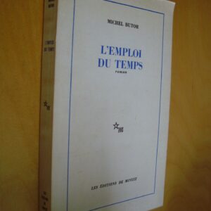 Michel Butor L'emploi du temps 1978