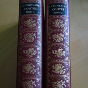 Contes de La Fontaine avec les illustrations de Fragonard Jean de Bonnot 1969 2 tomes