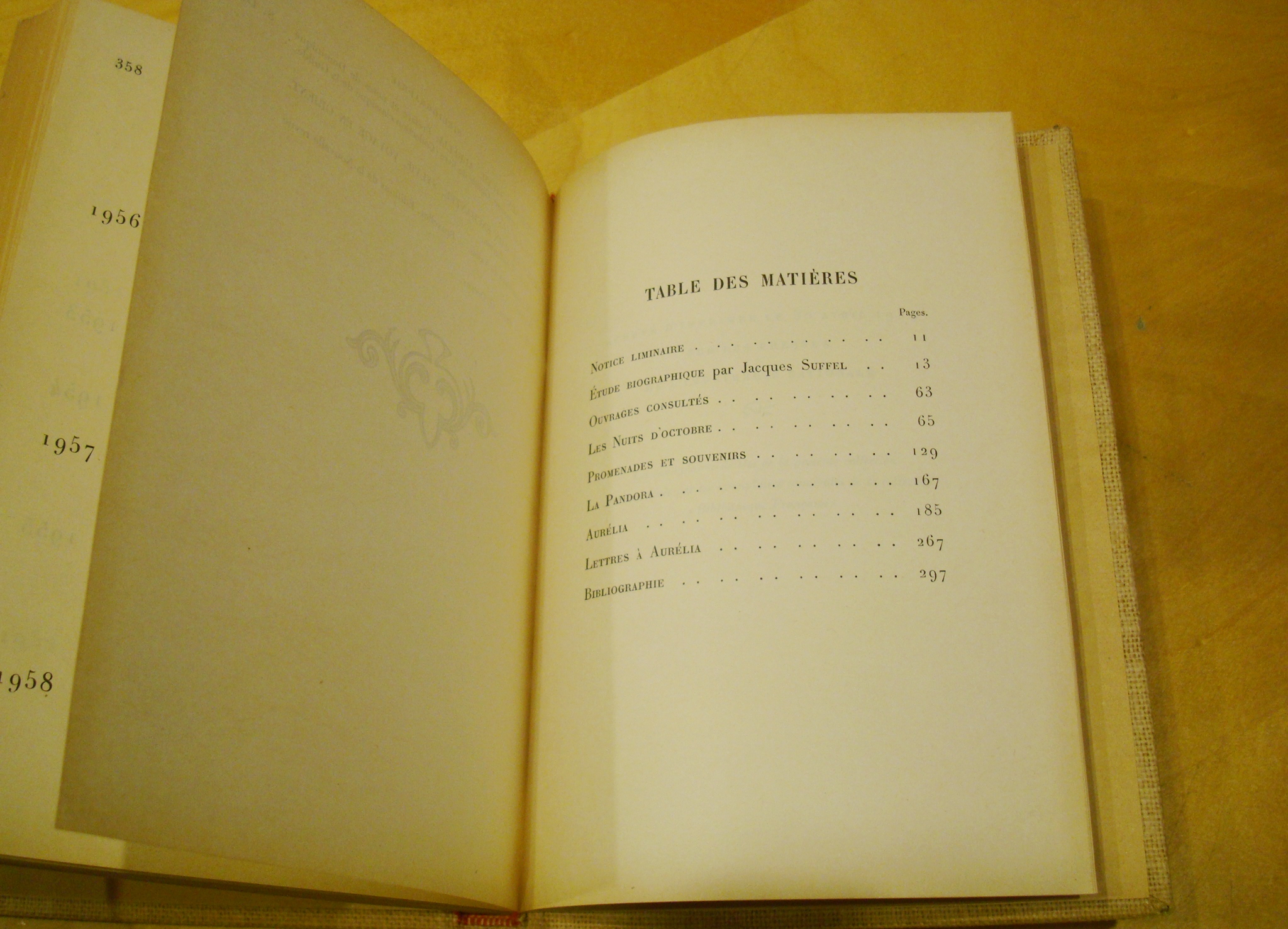Gérard de Nerval Aurélia les Nuits d'Octobre Promenades et souvenirs La Pandora Imprimerie nationale 1959 – Image 2