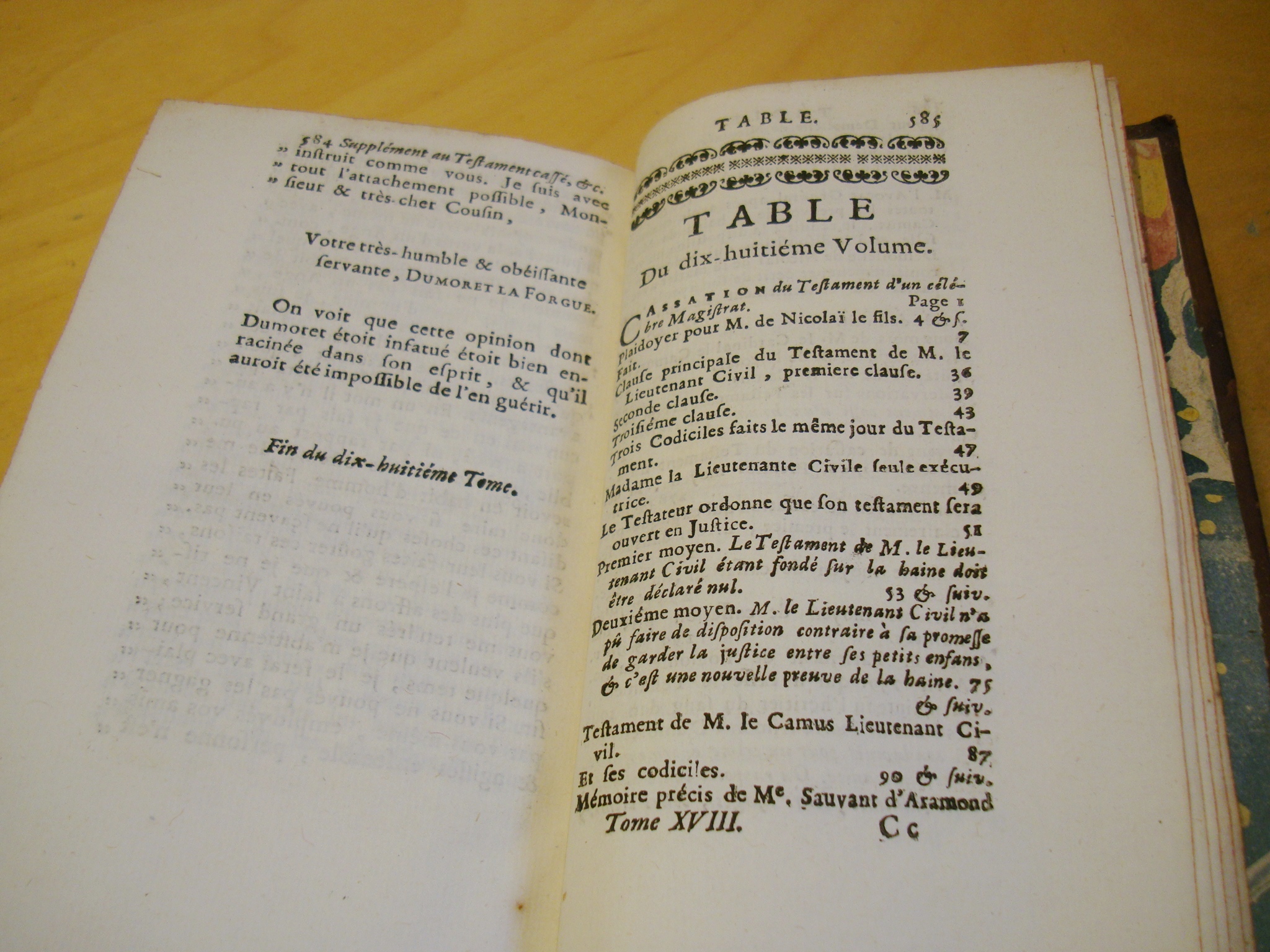 Causes célèbres et intéressantes avec les jugemens Tome XVIII 1741 – Image 4
