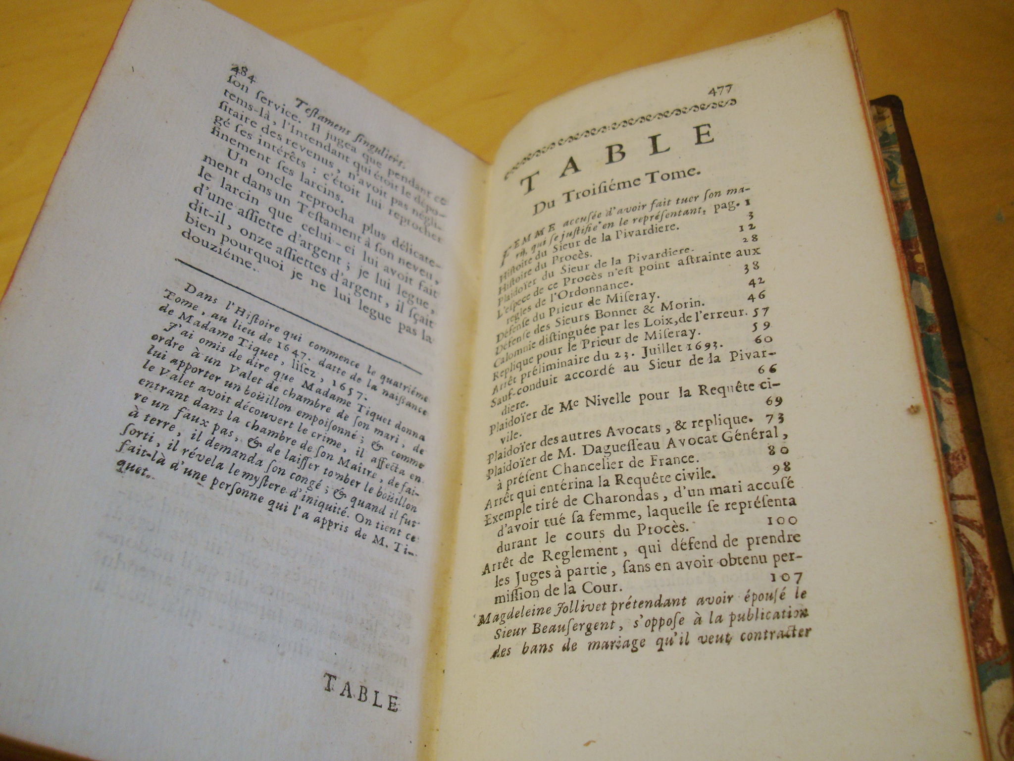 Causes célèbres et intéressantes avec les jugemens Tome III 1734 – Image 4