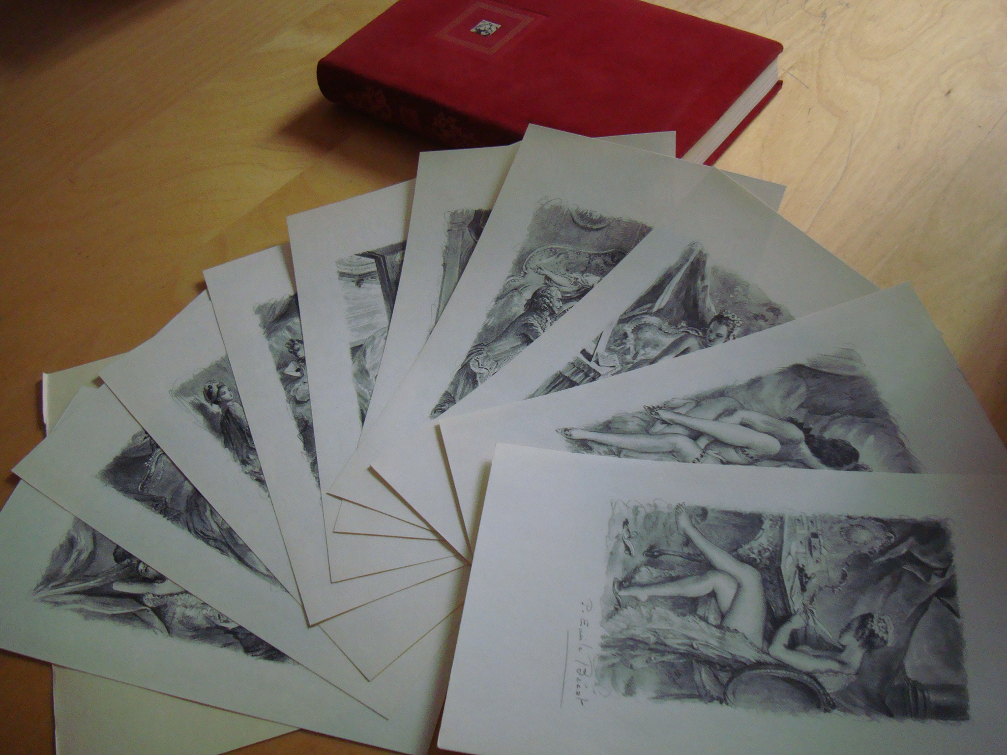 C.-P.-J. De Crébillon Lettres de la Marquise de M*** au Comte de R*** suite de dix illustrations de Bécat