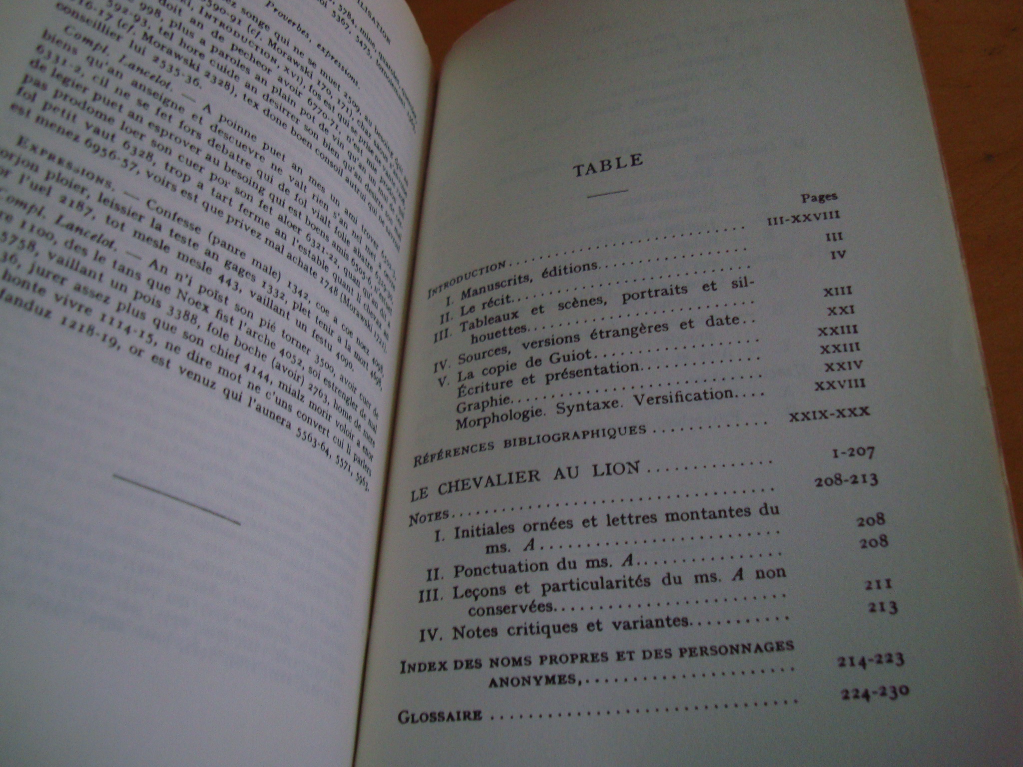 Les romans de Chrétien de Troyes IV Le Chevalier au Lion (Yvain) publié par Mario Roques 1967 – Image 2