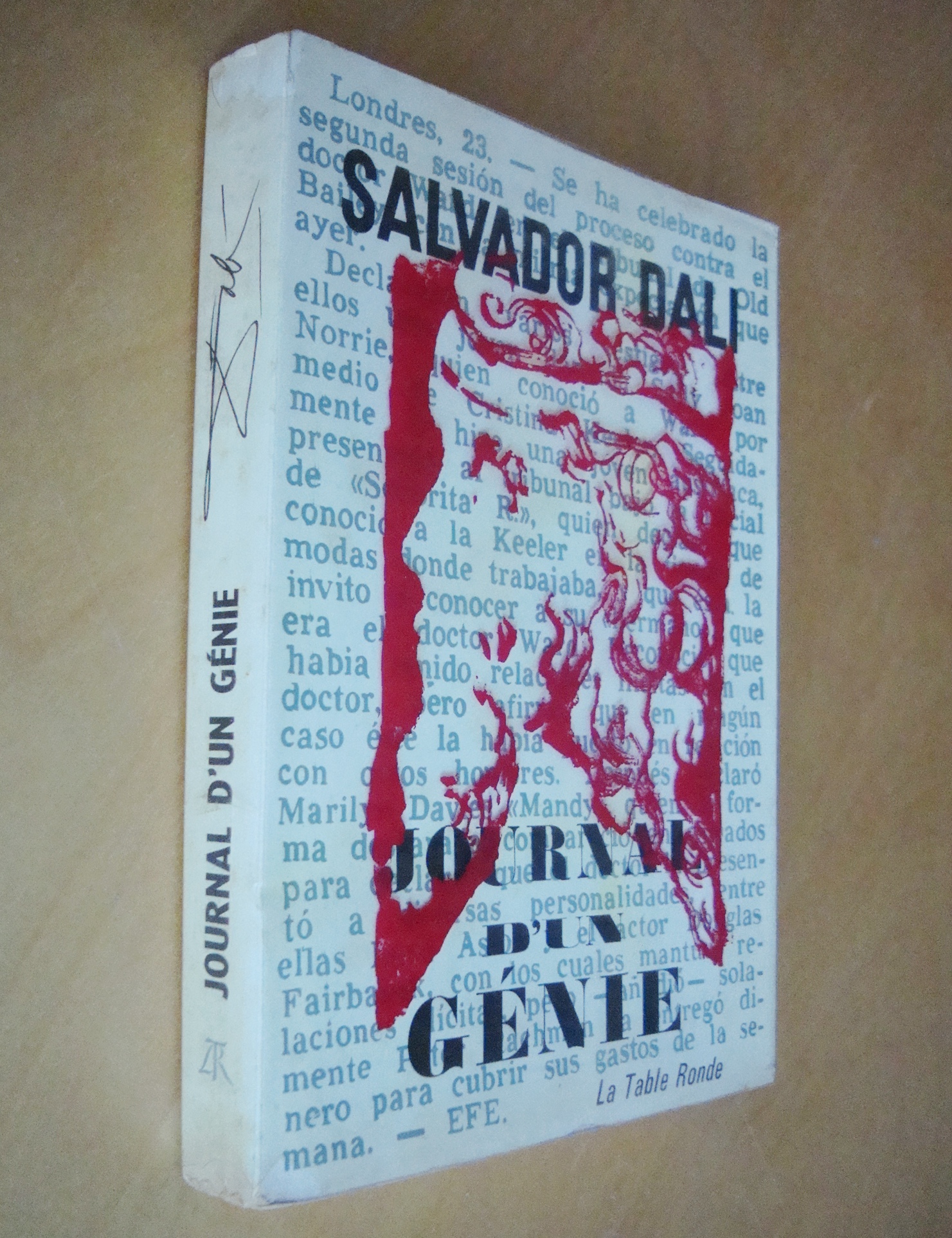 Salvador Dali Journal d'un génie éditions La Table Ronde 1964 signature de Dali
