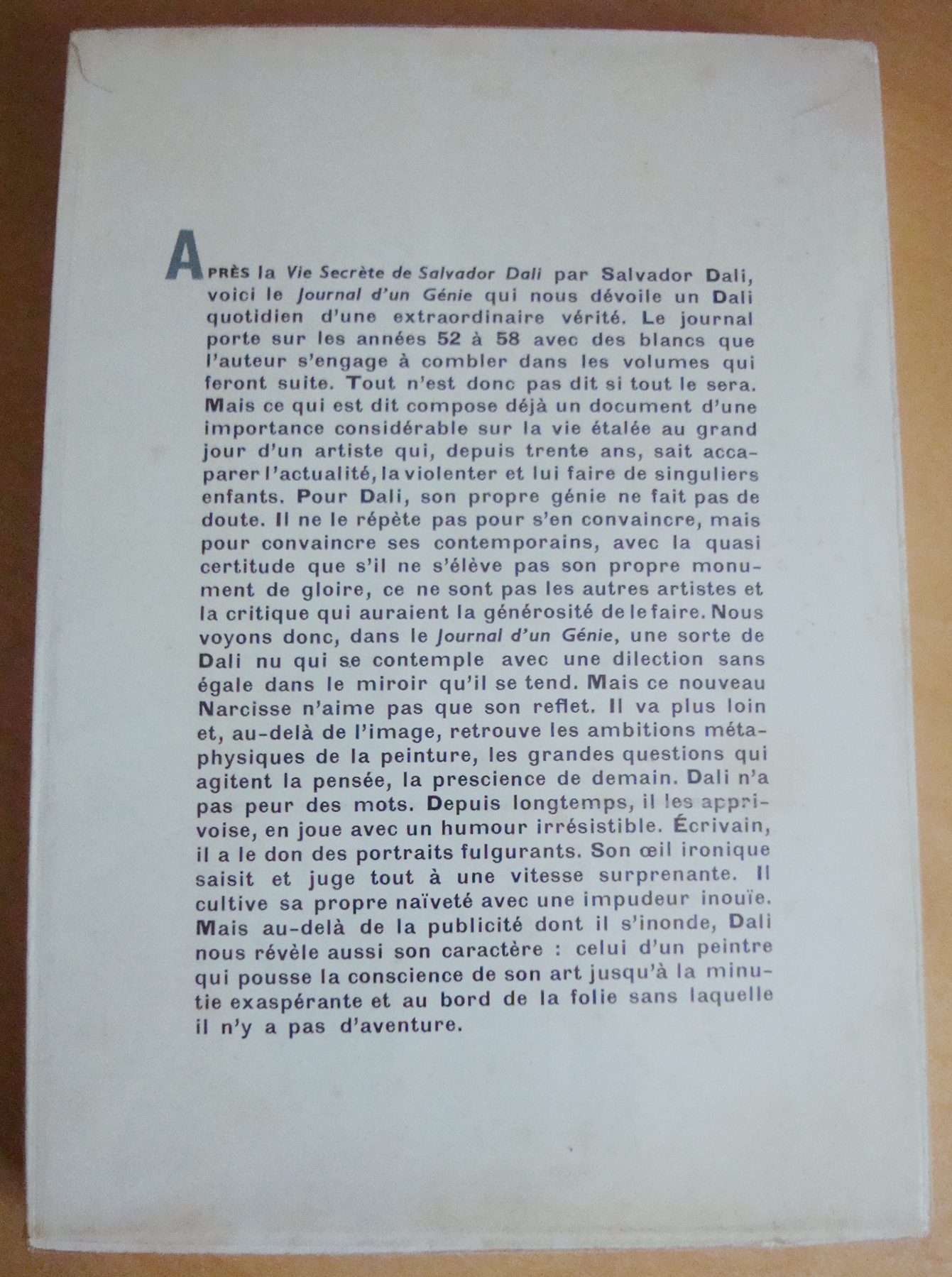 Salvador Dali Journal d'un génie éditions La Table Ronde 1964 signature de Dali – Image 9