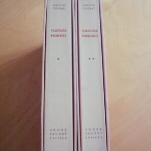 Gaston Chérau Valentine Pacquault Imprimerie nationale Sauret éditeur Frontispice André Jacquemin