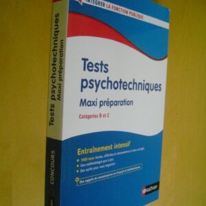 Tests psychotechniques Maxi préparation Catégories B et C entraînement intensif 2026
