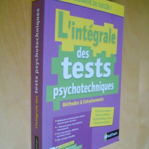 L'intégrale des tests psychotechniques Méthodes & entraînements Nathan 2026