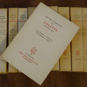 Colette oeuvres complètes éditions le fleuron complet en 15 tomes